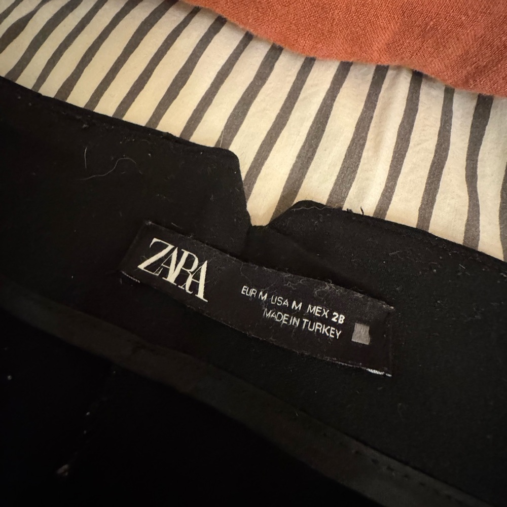 Zara Women’s Tuxedo Style Black Pant - Size M - Picture 3 of 6